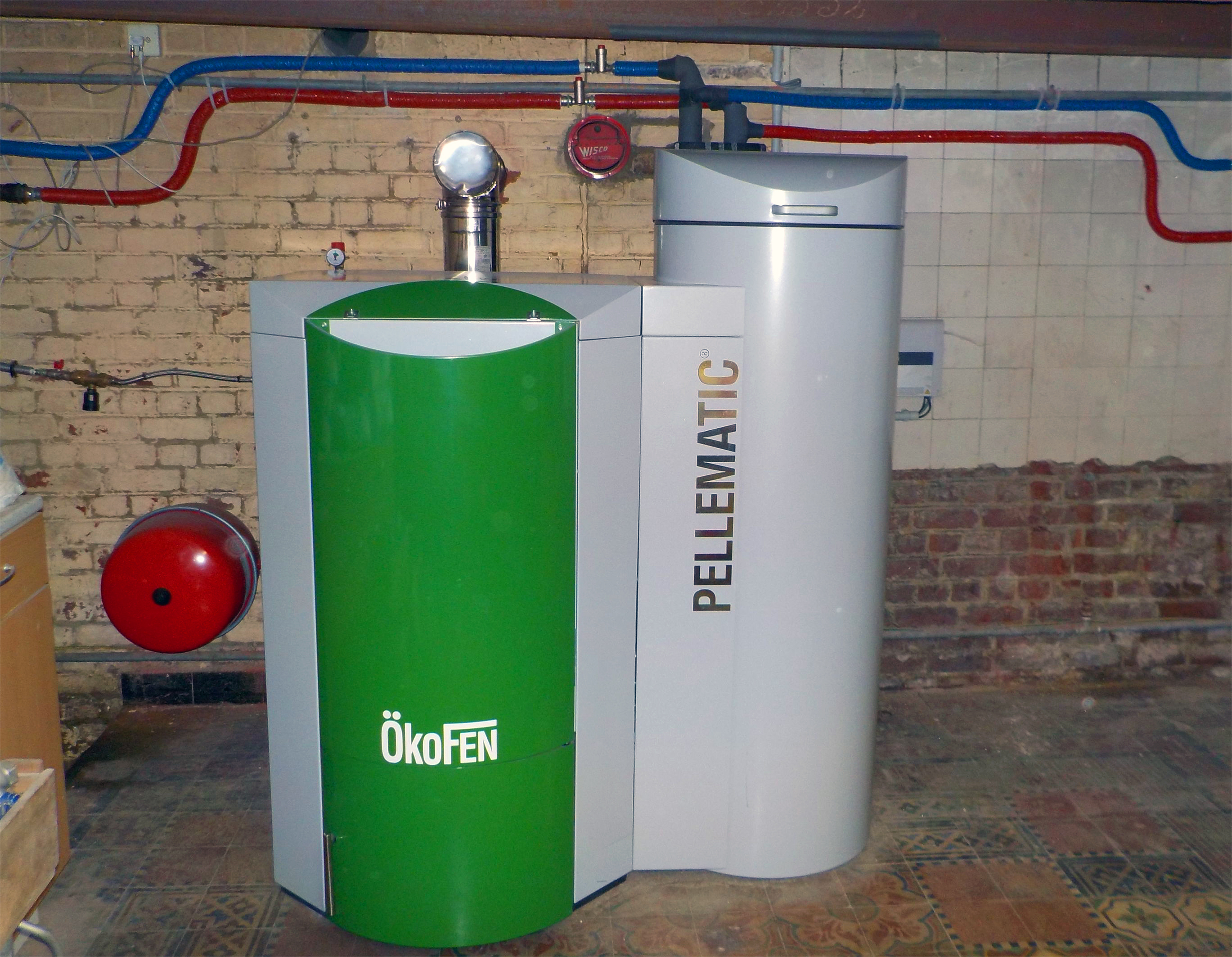 Pelletketel installatie Okofen Pellematic Energreen